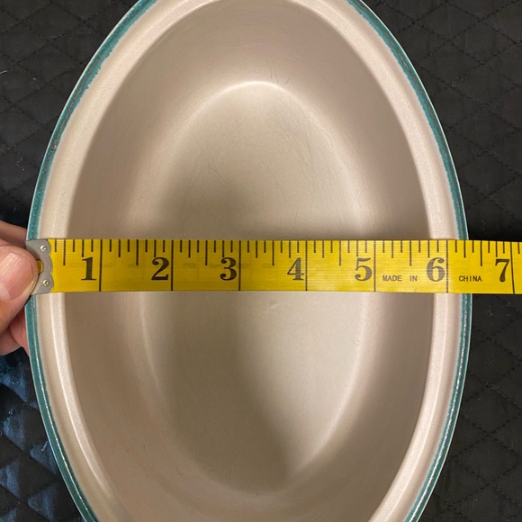 Terra Cotta Ceramic Painted Dish with Koi Fish on Lid - Picture 11 of 14